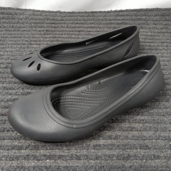 Mismatch Crocs Kadee At Work Women Slip-On Flats Black - Picture 2 of 6
